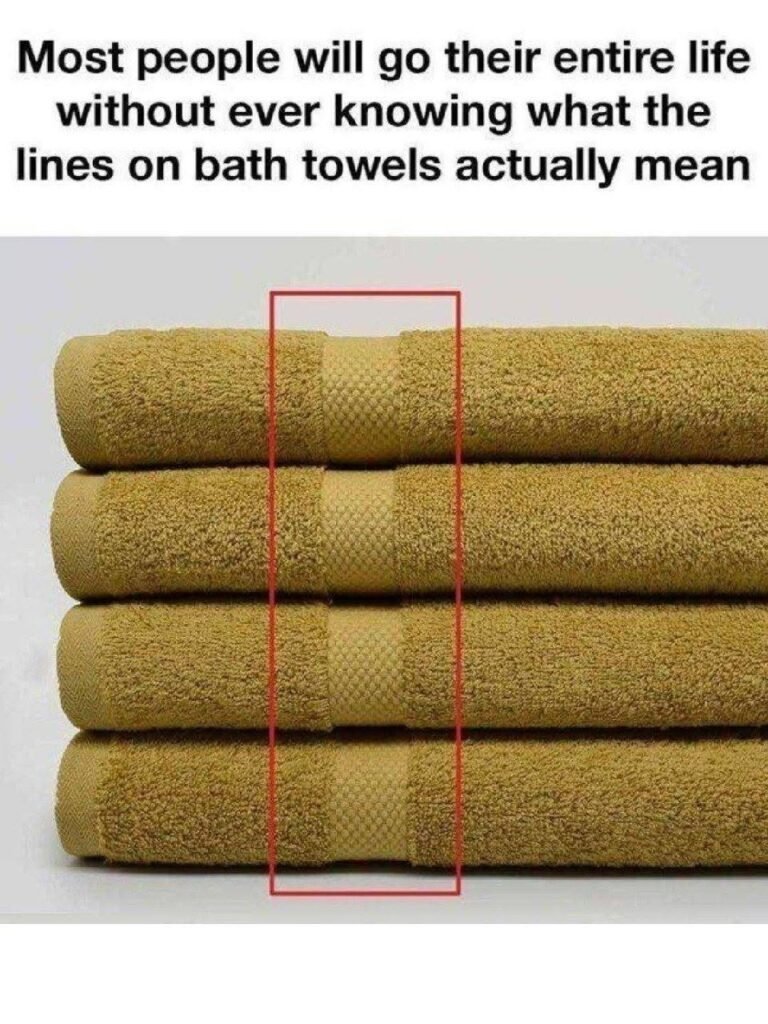 Here’s What the Lines on Bath Towels Actually Mean