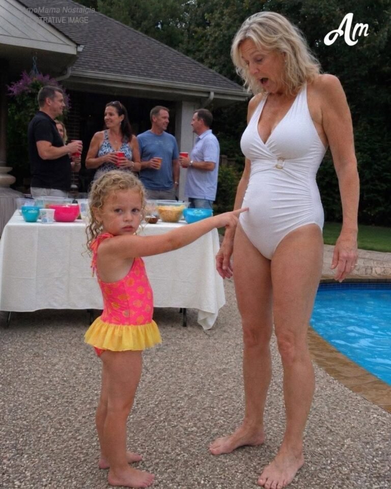 At My Daughter’s Third Birthday Pool Party, She Pointed at My Stepmom’s Belly and Said, ‘Daddy’s in There’ – I Laughed Until I Saw What She Was Really Pointing At