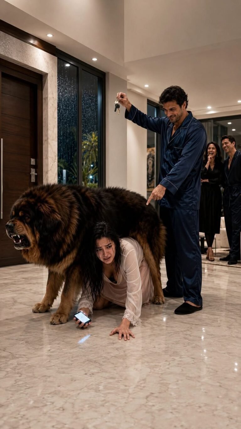 MON MARI A FERMÉ LA PORTE APRÈS LA MORT DE MON PÈRE ET M’A ORDONNÉ DE PASSER 3 FOIS SOUS SON CHIEN ; 3 HEURES PLUS TARD, SON EMPIRE A COMMENCÉ À S’EFFONDRER…
