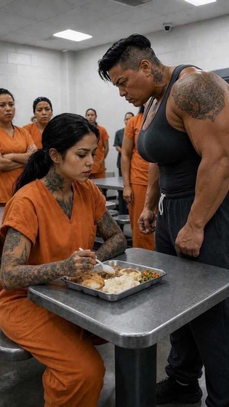 The most feared prison inmate decided to humiliate the newcomer, taking the food in front of all the inmates
