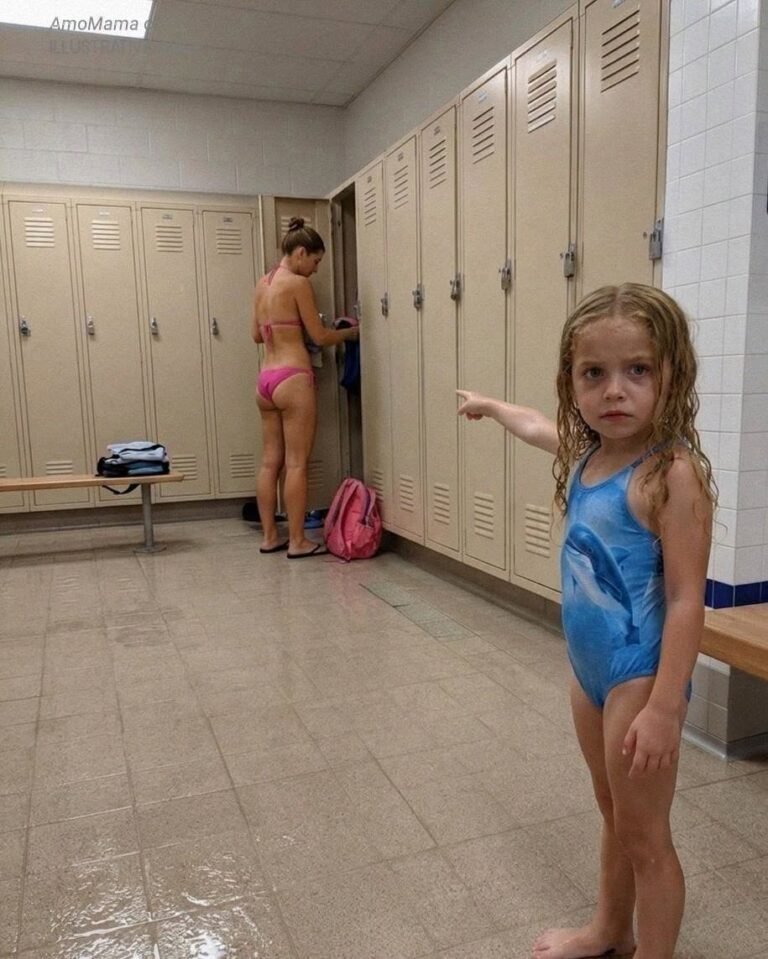 My Five-Year-Old Daughter Tugged My Arm in the Swimming Pool Changing Room and Whispered, ‘Mommy, We Have to Save Daddy! That Lady Put Him in Her Locker!’