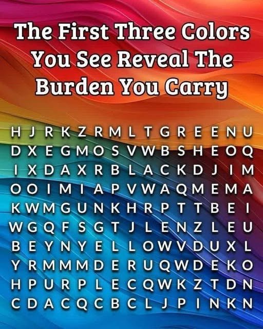 The First Three Colors You See Reveal How You Intimidate Peo…
