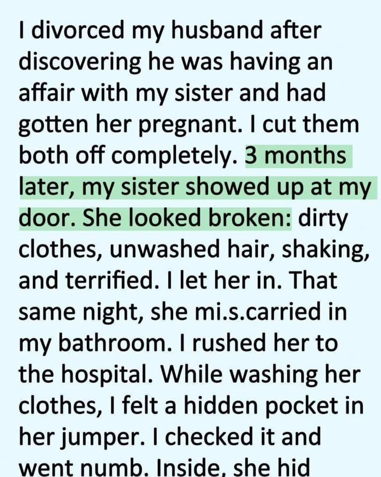 I Hated My Sister for Destroying My Marriage… Until the Night She Lost the Baby