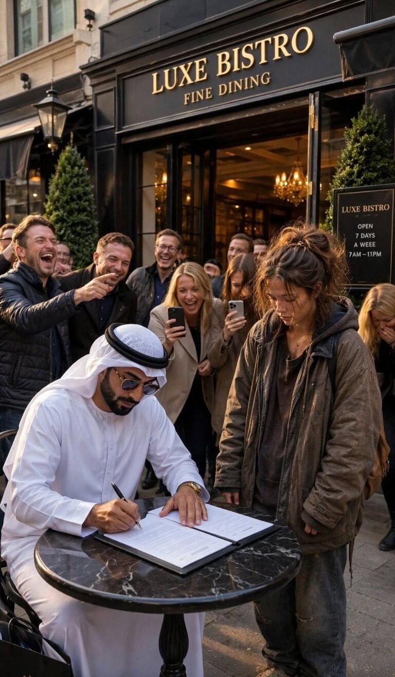 A sheikh jokingly sold his fancy restaurant to a homeless woman for just a dollar. A month later, he passed his old restaurant and could not believe what he was seeing…  kara