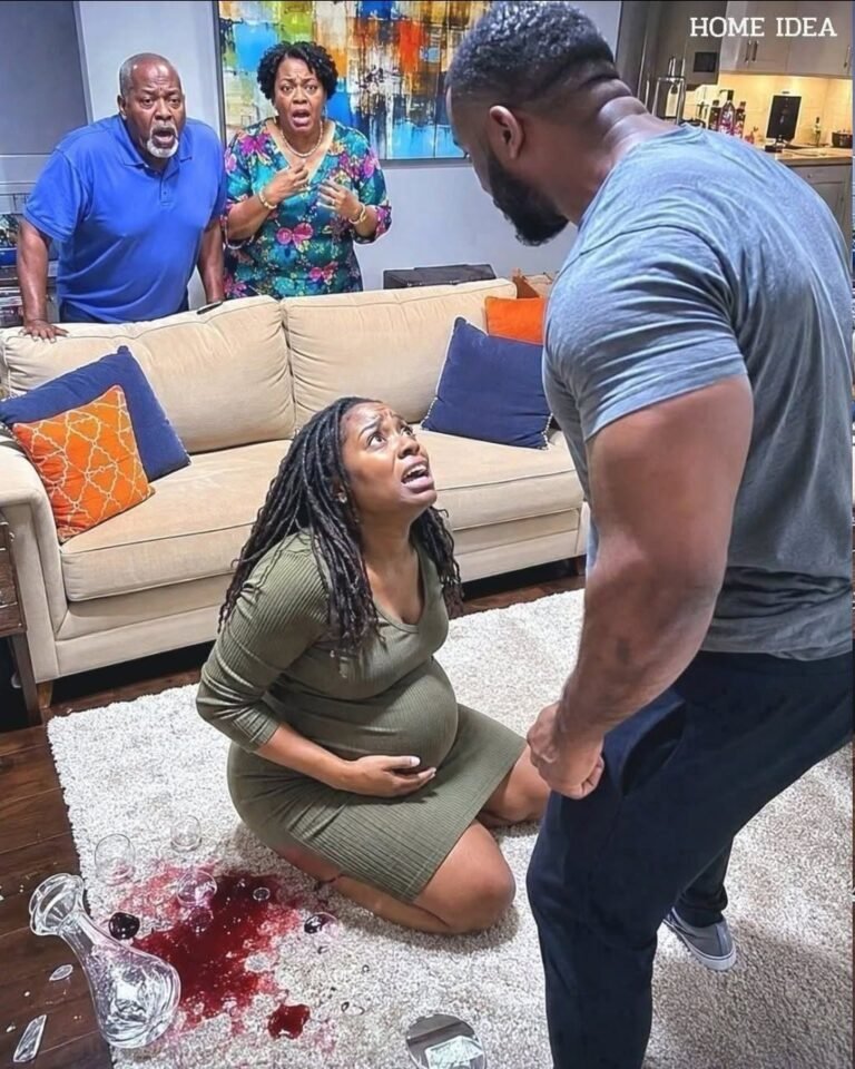 “My husband beat me while I was pregnant and his parents laughed… but they didn’t know that a simple message would destroy everything.”1