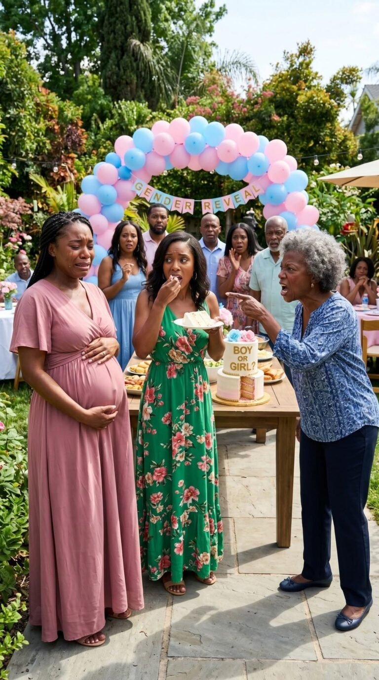 My twin sister and I were both eight months pregnant. At her baby shower, my cruel mom demanded that I give my $18,000 baby fund to my sister, saying, “She deserves it more than you!” When I firmly refused, saying, “This is for my baby’s future!”, she called me selfish and then suddenly pu//nc/hed me hard in the stomach with full force. My water broke immediately and I blacked out from the pa/i/n, falling backwards into the pool. Dad said, “Let her float there and think about her selfishness!” My sister laughed, “Maybe now she’ll learn to share!” They all just stood there watching me drown while un/cons/cious. Ten minutes later, I woke up on the edge of the pool where a guest had pulled me out. But when I looked at my pregnant belly, I screamed in sh0ck….
