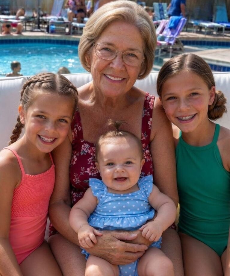 A Rude Man Tried to Kick Me Out of the Pool Because My 7-Month-Old Granddaughter Was Crying – Then a Waiter Came Over and Handed Him a Gift He Would Never Forget