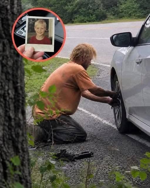 Homeless man helped me change a flat tire on Route 9 where my son vanished 20 years ago – then he left something on the passenger seat