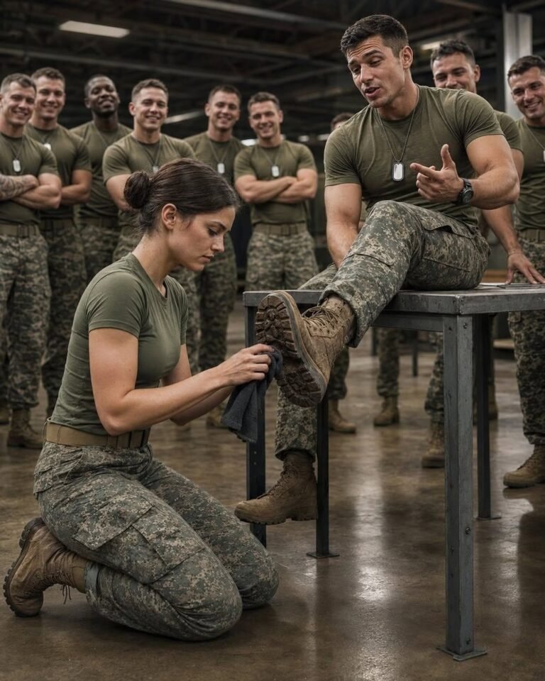 On your knees! Wipe my kara boots