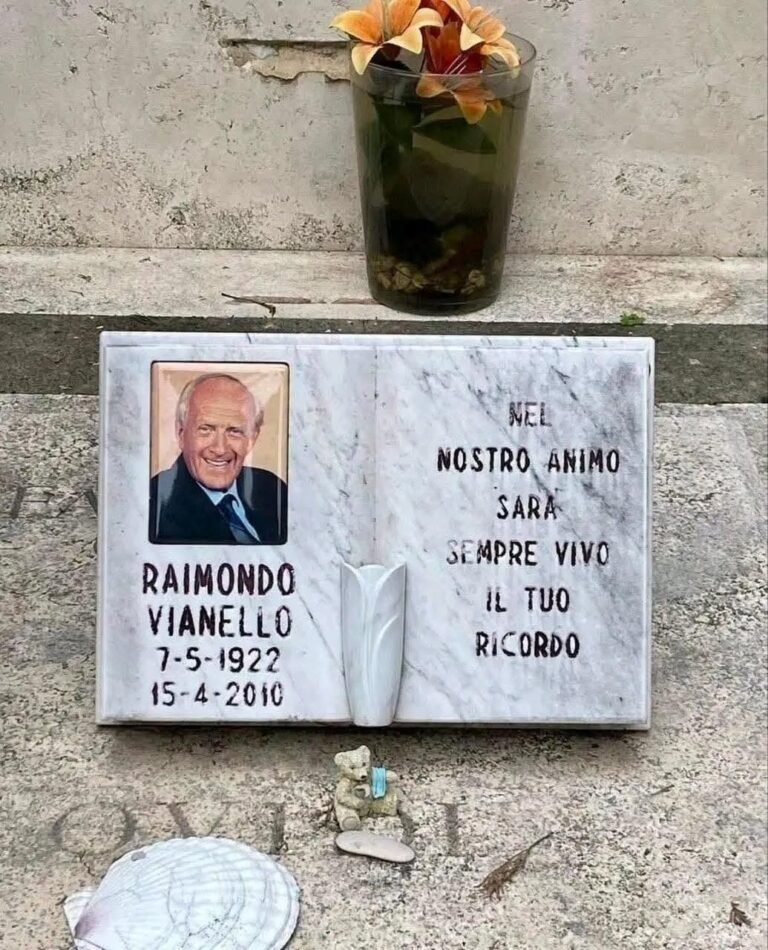 Vianello’s tombstone, but note the shocking detail: there’s a p…More…