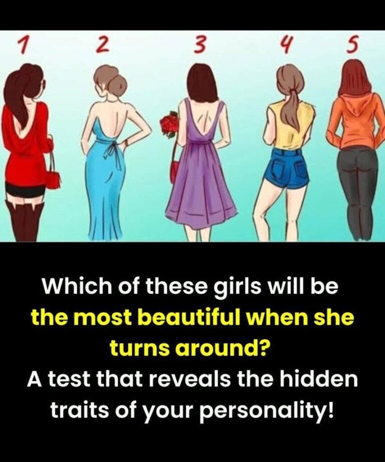 Which of these girls will be the most beautiful once she turns around? A test that reveals hidden traits of your personality