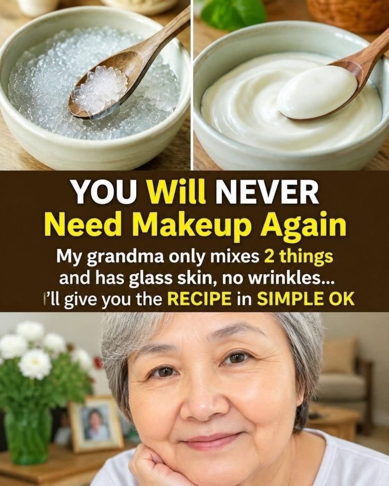 “You’ll NEVER Need Makeup Again My grandma mixes 2 things and has