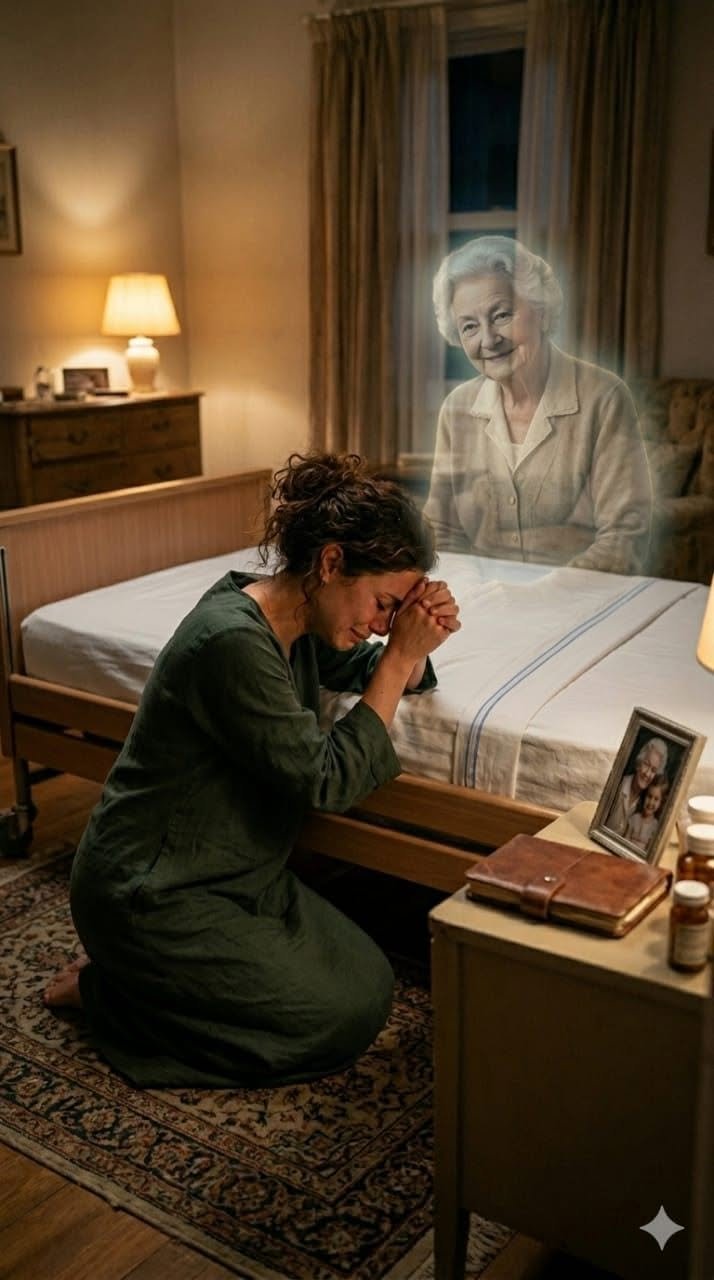 ​”She thought she was entirely alone in her grief… until she looked up.”