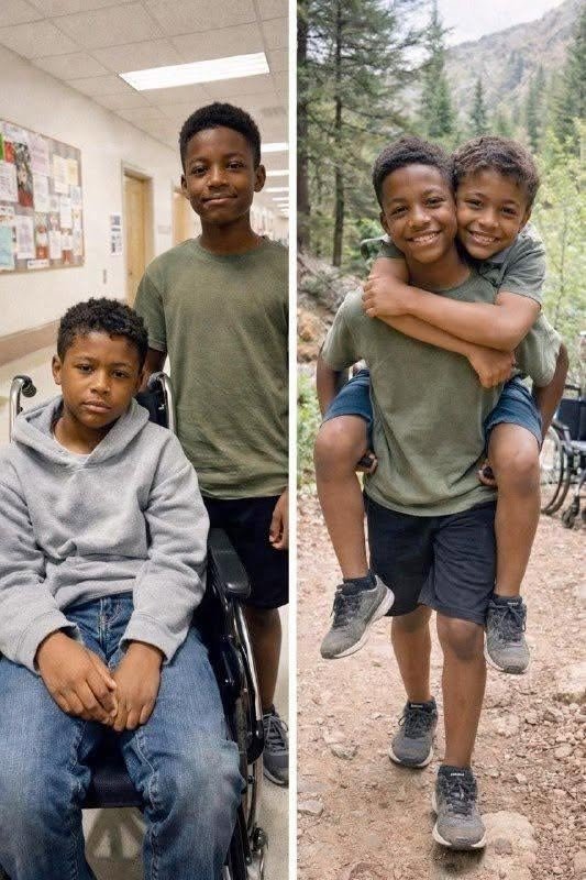 My 12-Year-Old Son Carried His Wheelchair-Bound Friend on His Back During a Camping Trip So He Wouldn’t Feel Left Out – The Next Day, the Principal Called Me and Said, ‘You Need to Rush to School Now’ 1