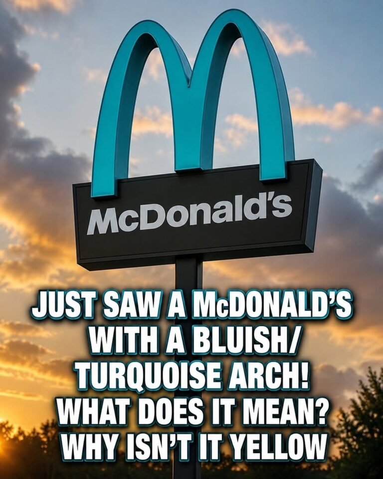 The Mystery Behind the Blue Arches: Why This McDonald’s Sign Isn’t Yellow