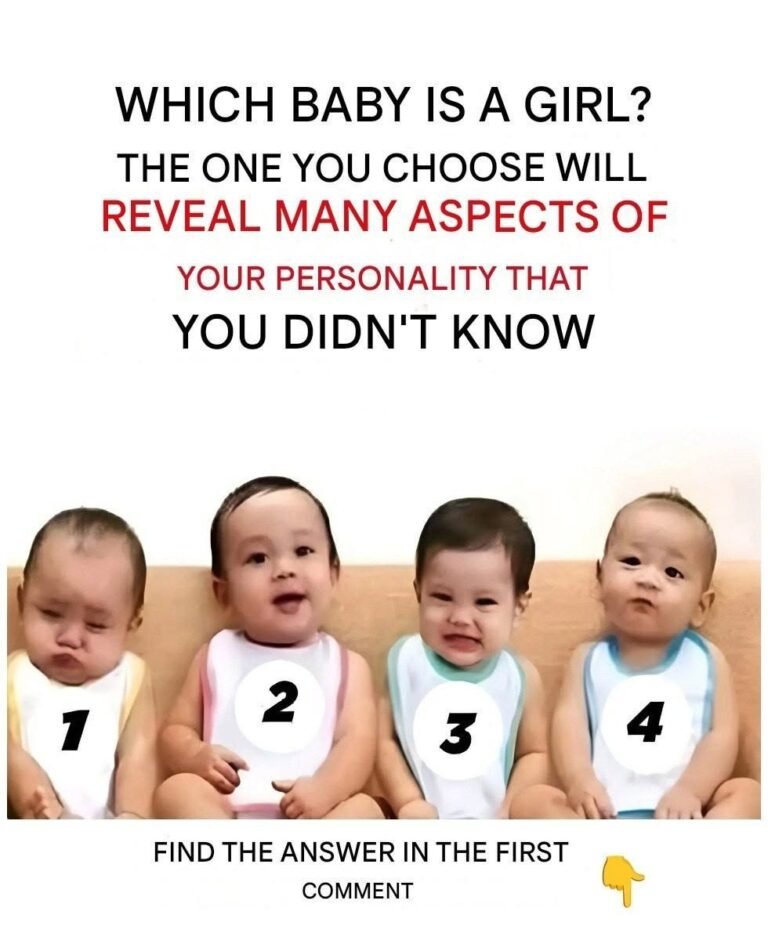 Psychological test: Which of these four babies is a little girl?