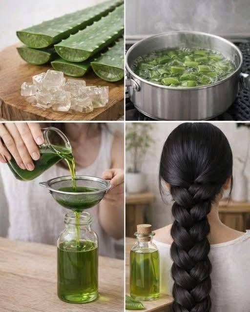 How to Make Aloe Vera Oil for Faster Hair Growth and to Help Reduce Hair Loss Naturally