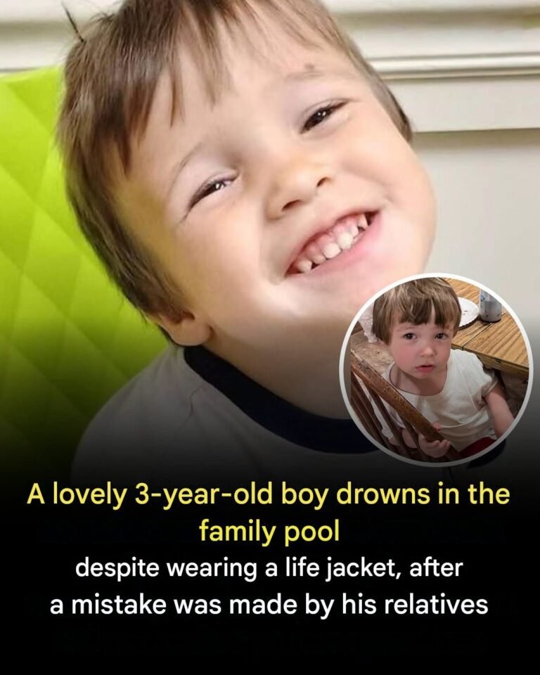 A lovely 3-year-old boy drowns in the family pool despite wearing a life jacket, after a crucial mistake was made by his loved ones