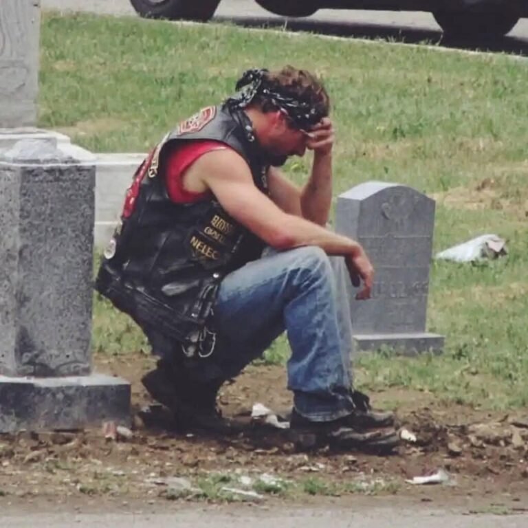 A Biker Showed Up At My Wife Grave Every Week And I Had No Idea Who He Was!