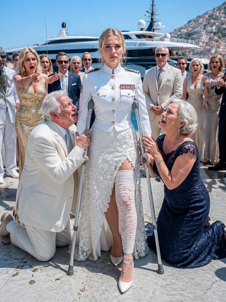 My parents bought my sister a $150,000 yacht while I sat in a military clinic begging them for $5,000 to save my leg. They popped champagne while I was told I might never walk right again. They thought I was still the daughter they could ignore, shame, and abandon—but they had no idea my little brother’s desperate sacrifice was about to hand me the one thing my family feared most: power.