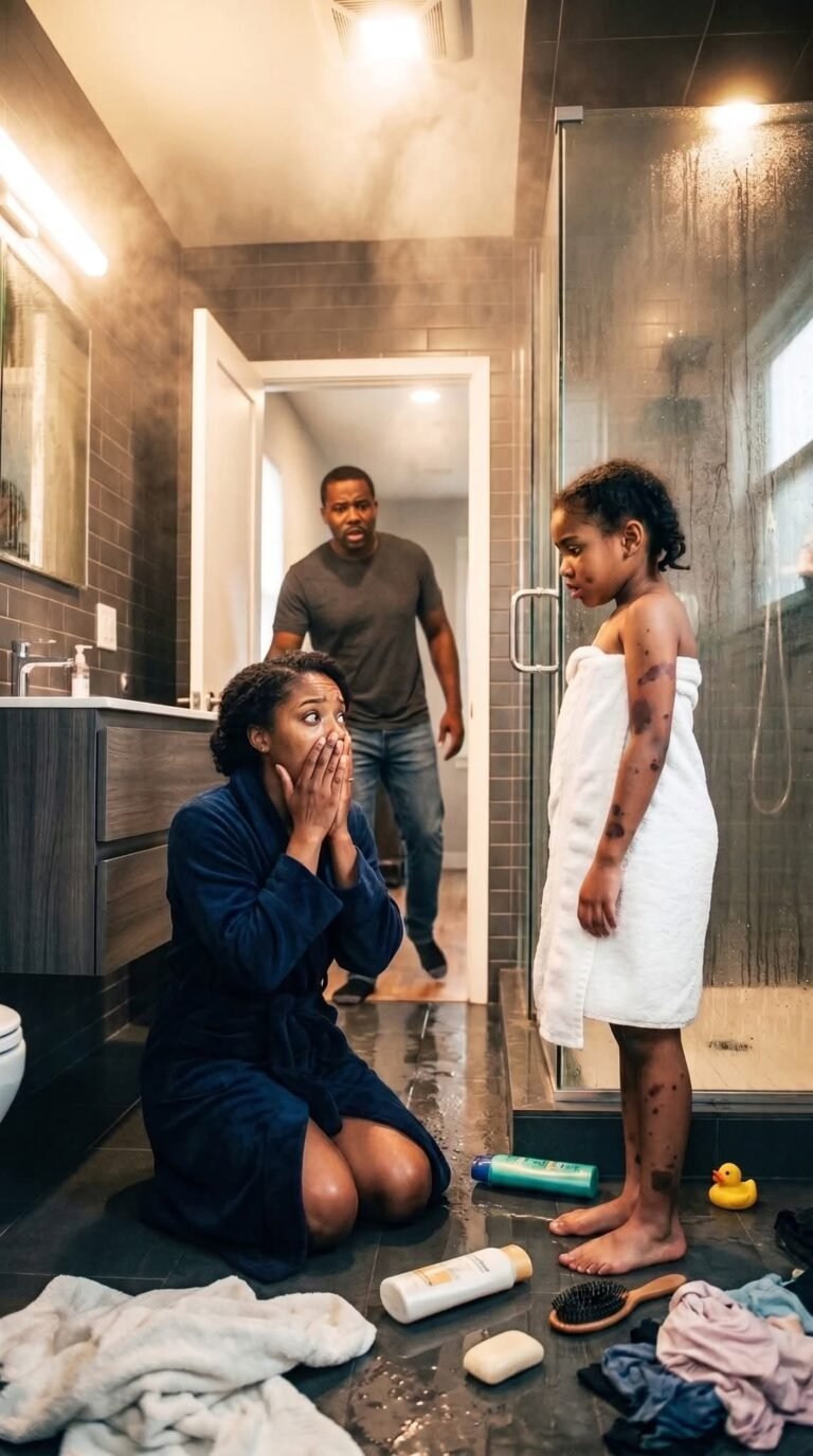 I adopted a 7-year-old orphan who was waiting for a home. But during her first bath, I saw something on her back that made me freeze.