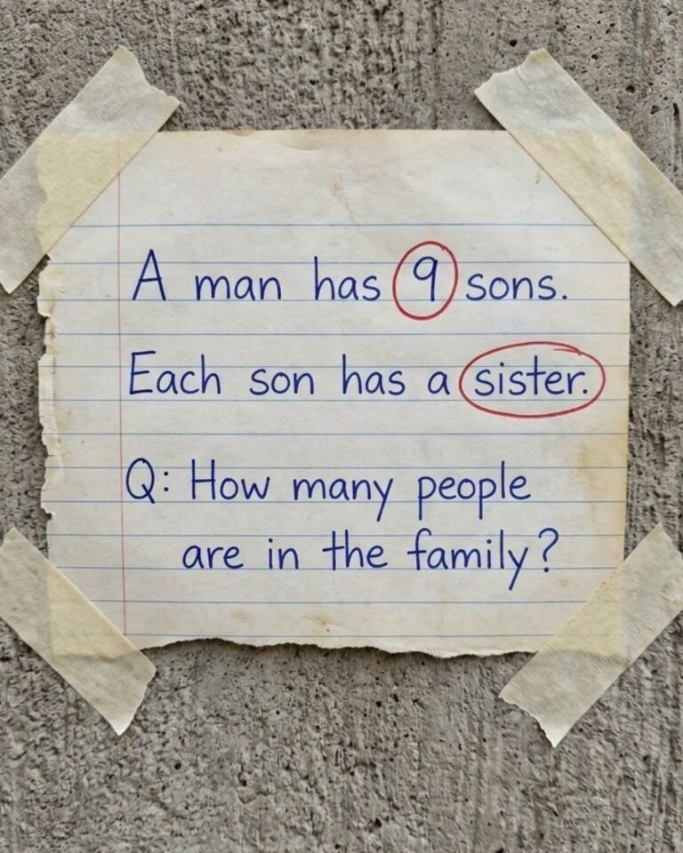 How Many People Are in This Family? A Simple Riddle That Challenges Careful Thinking