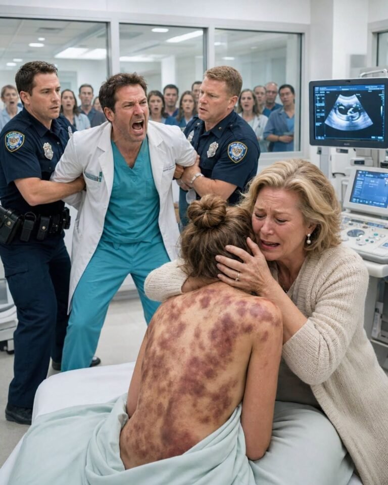 At the VIP clinic, I was helping my nine-month pregnant daughter out of her clothes for her final ultrasound. When her shirt dropped, I stopped breathing.