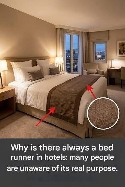 Why is there always a sheet on the bed in hotels? Many people don’t know what it’s for.