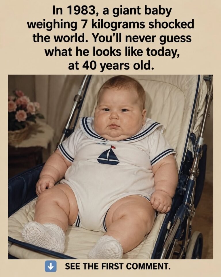 The 7 kilo baby who amazed the world in 1983: this is how it looks today, at the age of 40. ..