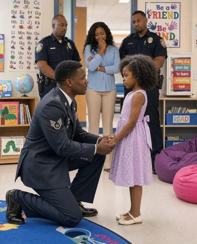 I never told my daughter’s teacher that the “dirty laborer” she mocked was best friends with the Police Colonel. She dumped my daughter’s backpack on the floor, demanding $500 cash to “make her theft charge go away.” She thought I would panic. Instead, I pulled out my phone and said, “Let’s follow the law.”