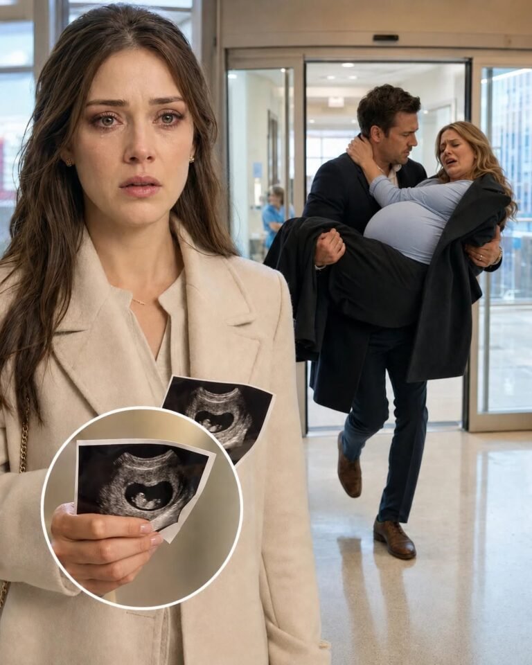 I was holding my six-week ultrasound report when my husband burst through the emergency room doors carrying his pregnant mistress and shouted, “Help my wife—she’s in labor!” He had no idea that before the night ended, I would discover he and his mother had already prepared my home for her. And even that was not the secret that would finally change everything. 