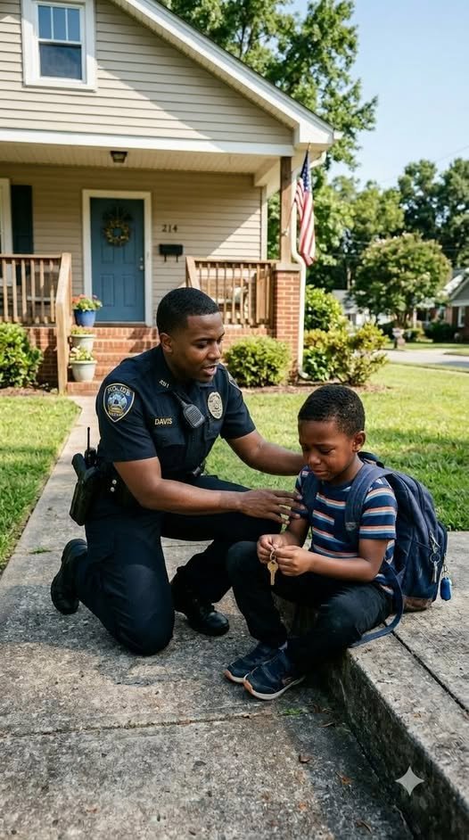 A 7-year-old boy asked me, a police officer, to walk him home. “I need you to see something,” he whispered. At his front door, his hands trembled as he made one chilling condition: “If I show you what’s inside, you won’t let them tell me to go back… right?” I turned the doorknob, completely unaware of the secret waiting inside
