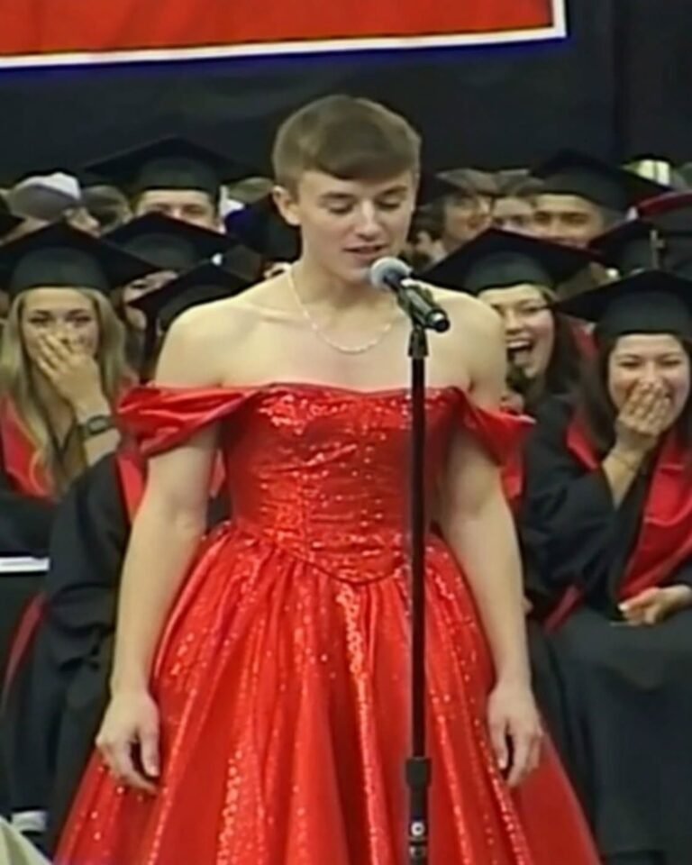 My Son Walked Into Graduation Wearing a Red Dress — The Reason Silenced the Entire Room