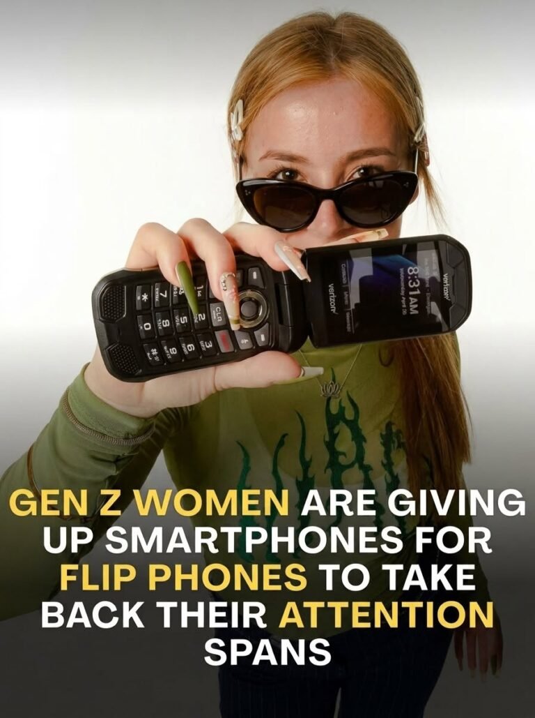 Why Some Gen Z Women Are Switching Back to Flip Phones to Escape Social Media…See more