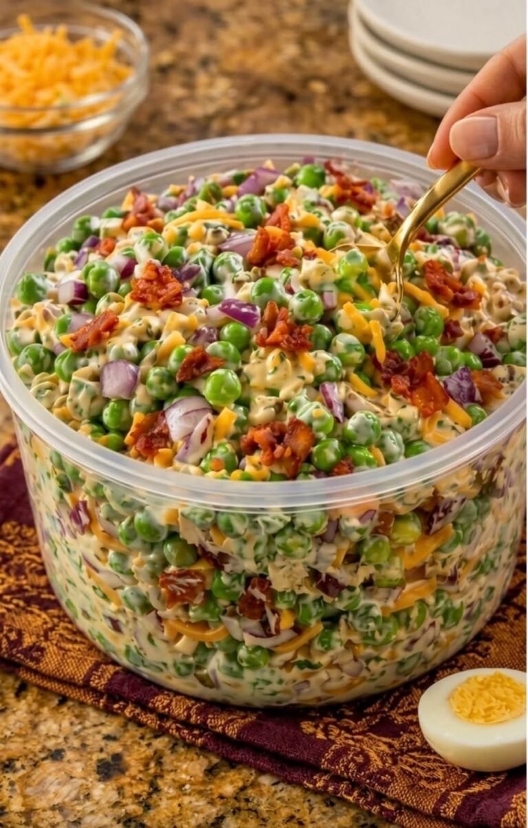 Classic Bacon Pea Salad