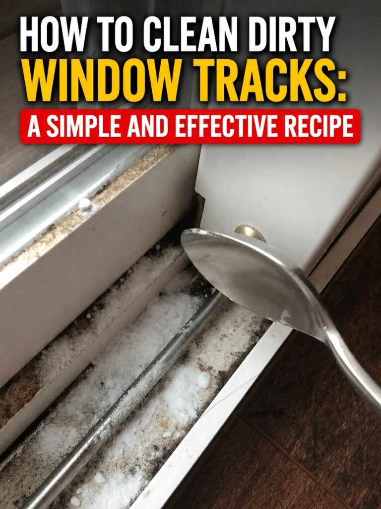 This simple trick will make your window tracks look brand new