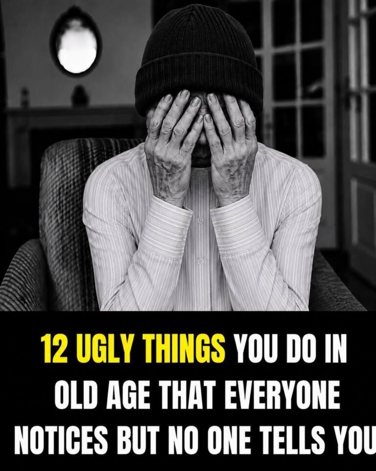 Home 12 nasty things you do in old age that everyone notices, but no one dares to tell you