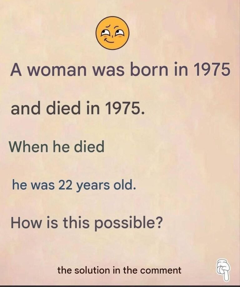 Riddle: This woman was born in 1975