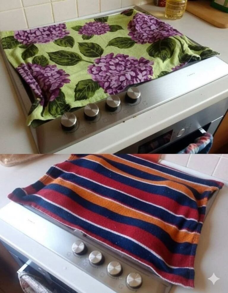 Here’s why you should put a towel over the stove: the trick that not everyone knows