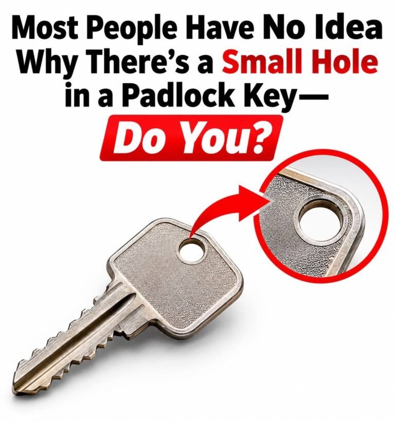 Most People Have No Idea Why There’s a Small Hole in a Padlock Key—Do You?