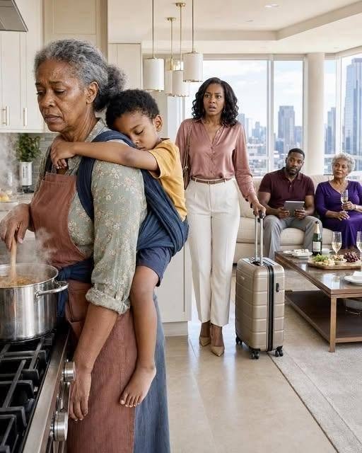 I Came Home Three Hours Early and Found My Sick Mother Cooking with My Son Strapped to Her Back While My Husband and Mother-in-Law Watched TV in Air Conditioning. “She Can Finish Cooking Before She Sits Down,” They Said. I Didn’t Argue. I Shut Off the Power, 