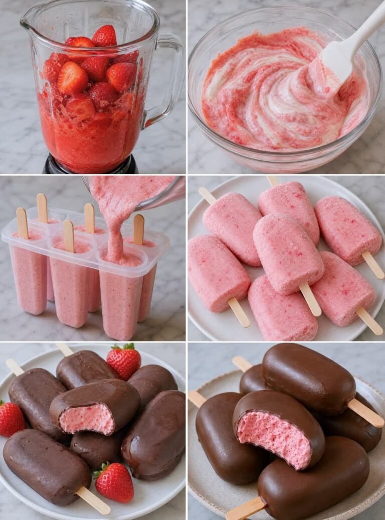 RECIPE FOR CREAMY STRAWBERRY POPSICLES – SO EASY 