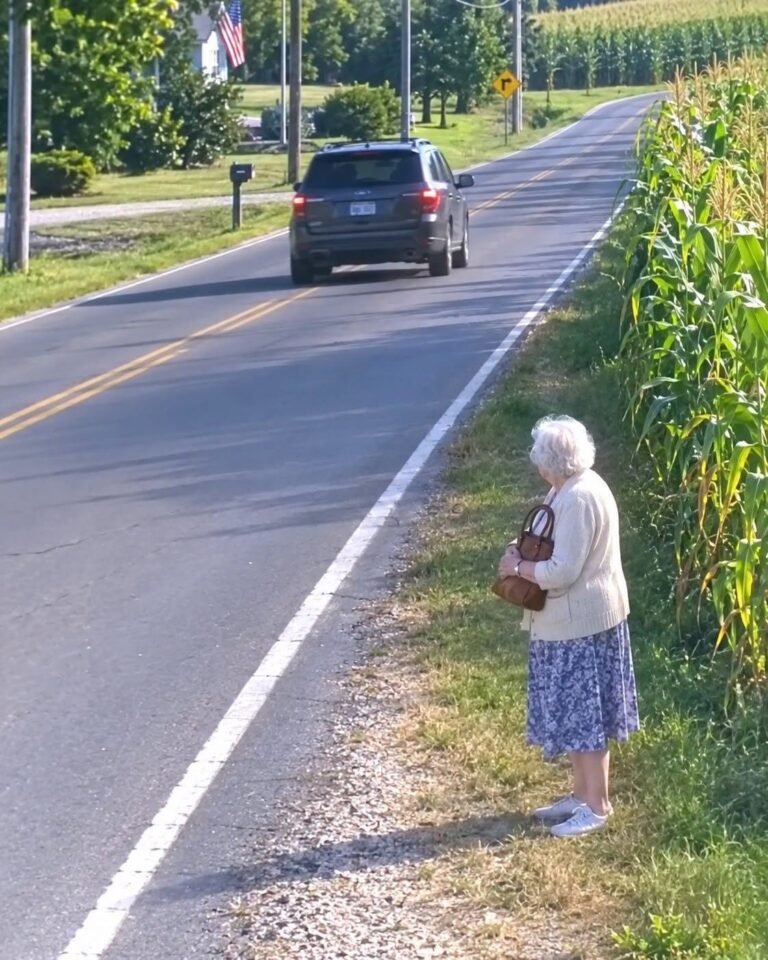 After we laid my husband to rest, my son drove me to a quiet road outside town and said, “This is where you get out.