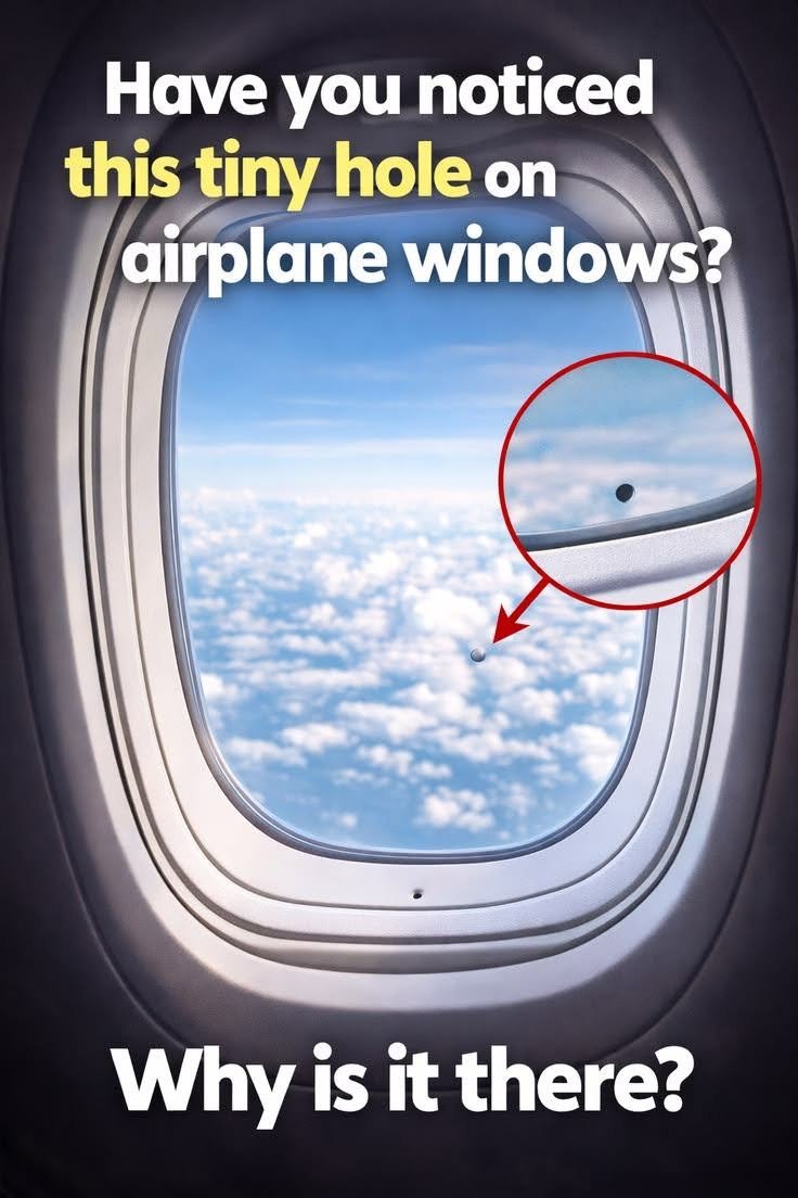 Have You Ever Noticed This Tiny Hole on Airplane Windows? Here’s Why It’s There 