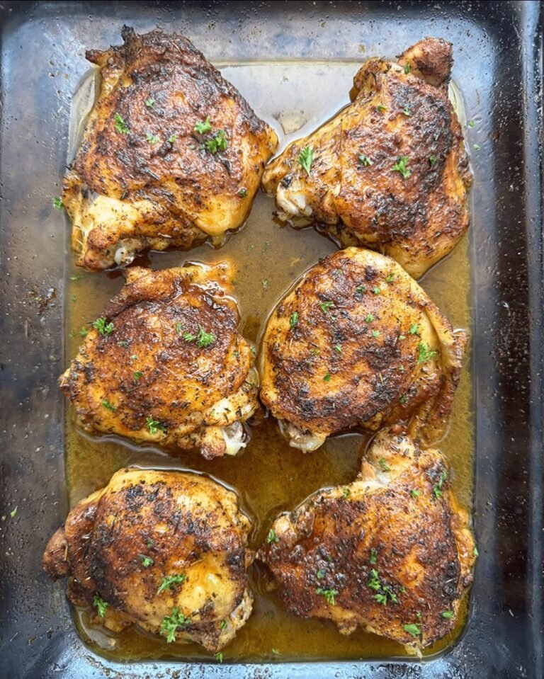Southern Baked Chicken Thighs