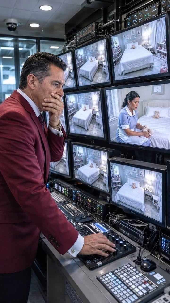The millionaire pretended to travel to Europe… and the cameras revealed who was terrorizing his daughters
