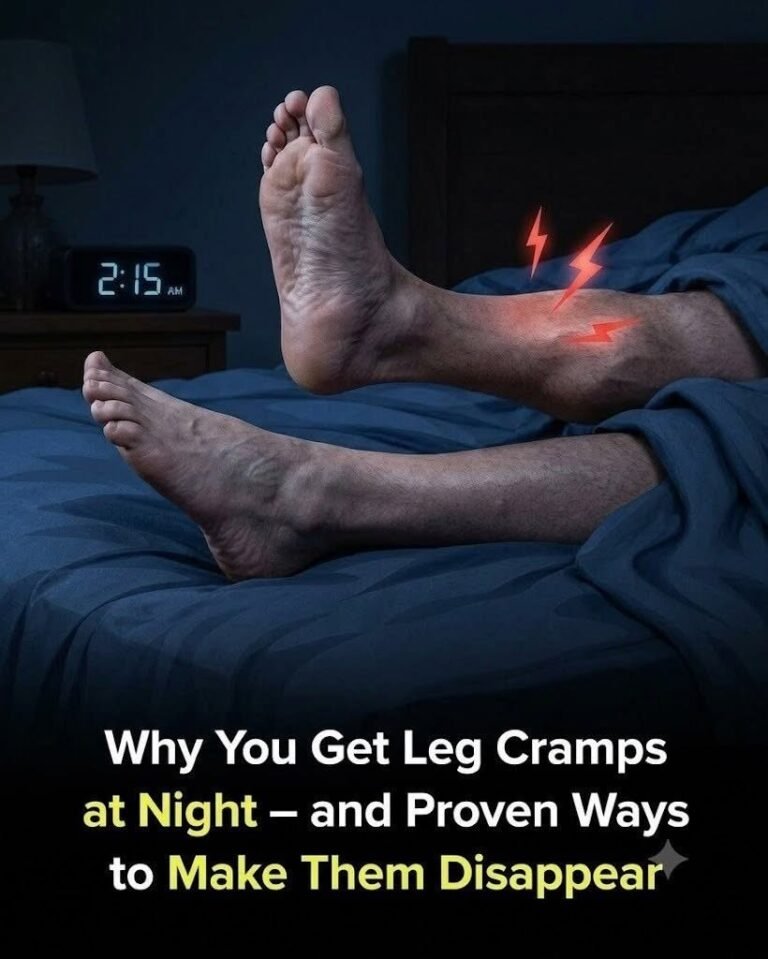 This is why we get cramps at night……See more