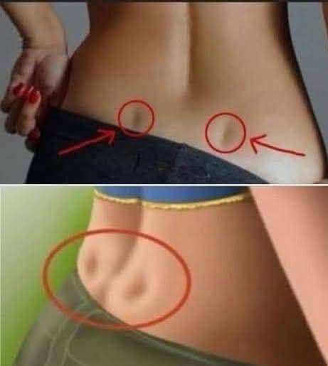 If you have these two holes on your back and…