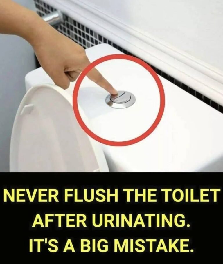 Why is it so important not to flush the toilet after every trip to the toilet to urinate?