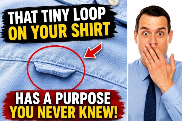 Have You Ever Wondered What This Tiny Loop on Your Shirt Is For?